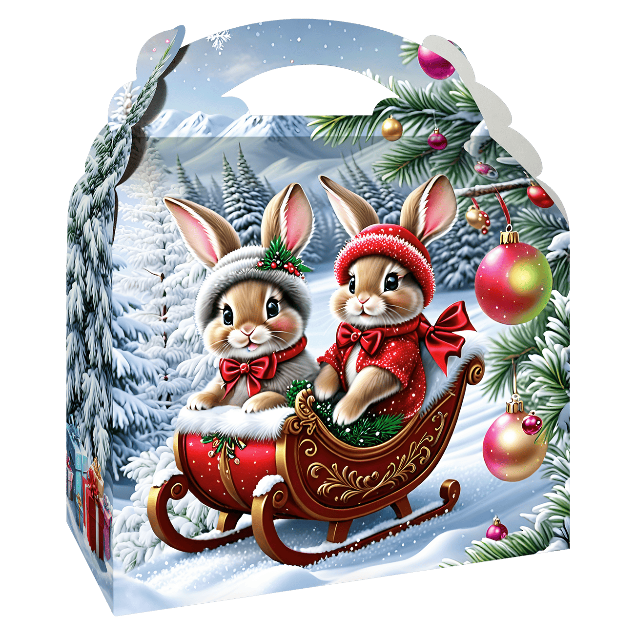 "3вірята на санчатах - Дитячий новорічний подарунок", 700г PODAROK